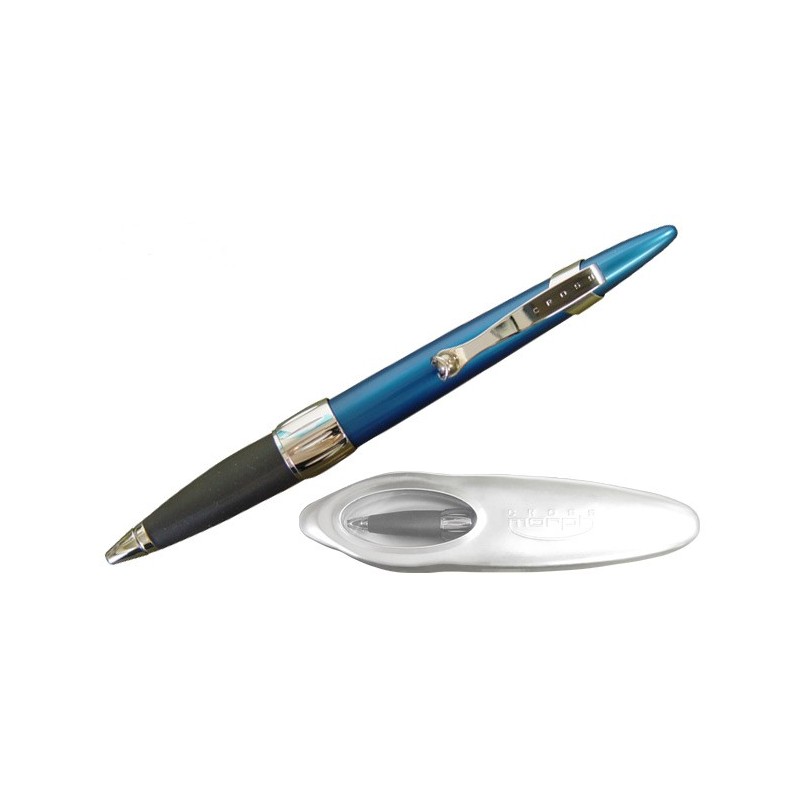 Bolifrafo Cross Morph electric blue pda- en caja metalica