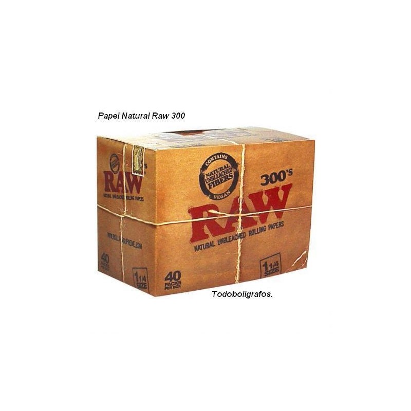 Papel Raw 300  classic  caja de   40 libritos ,tamaño medio, caja    Nueva y precintada.