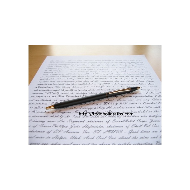 Cross Century Classic matte black Gt. boligrafo nuevo en caja Cross