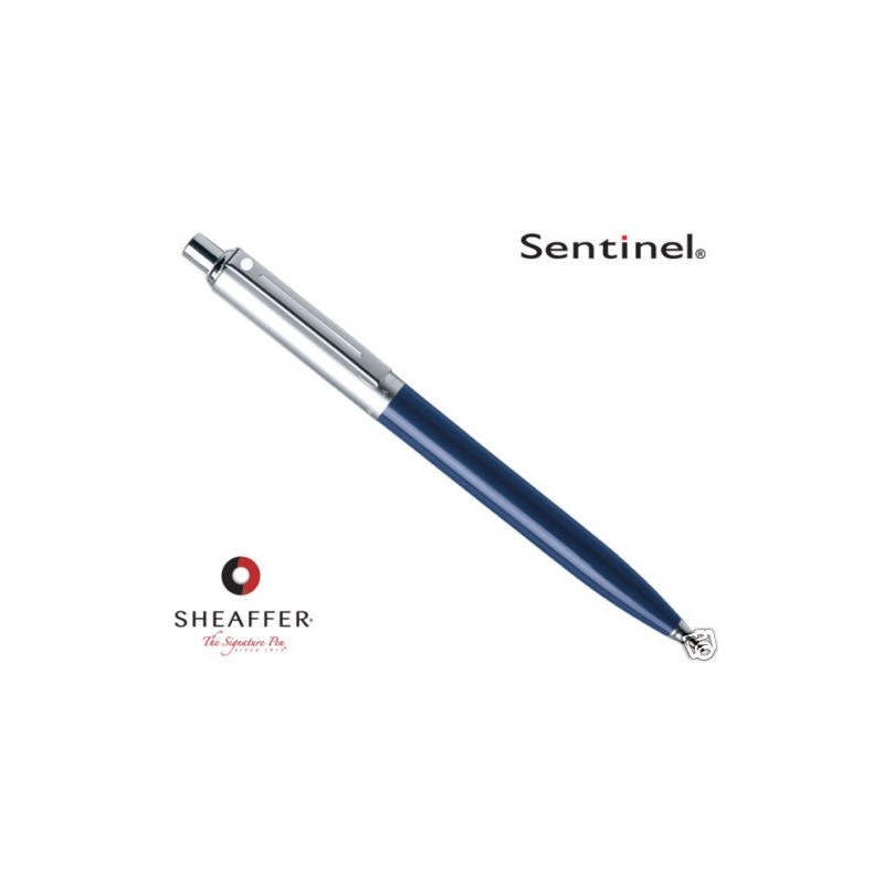 Boligrafo Sheaffer Sentinel chapado cromo barril azul. ref. 321-2.