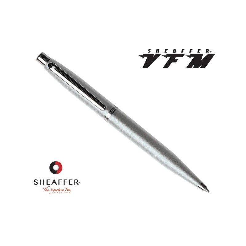 Boligrafo Sheaffer VFM plata adornos niquelados.
