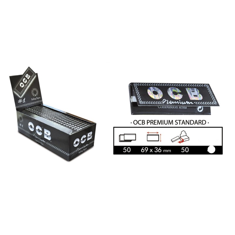 OCB Premiun nº1 ,  Papel de liar corto - 50 libritos.