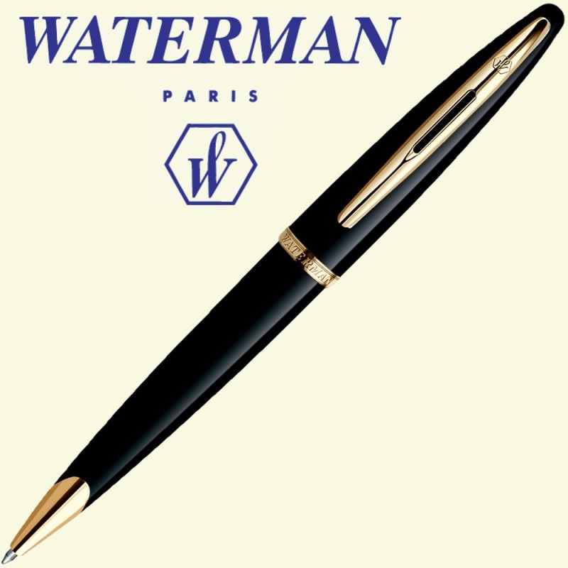 Boligrafo Waterman Carene Negro GT. Nuevo en caja para regalo.