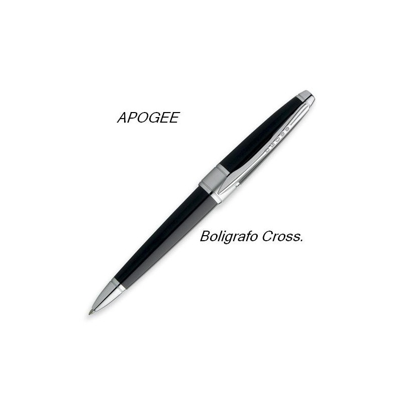 Boligrafo Cross Apogee laca negra. Black star. Nuevo