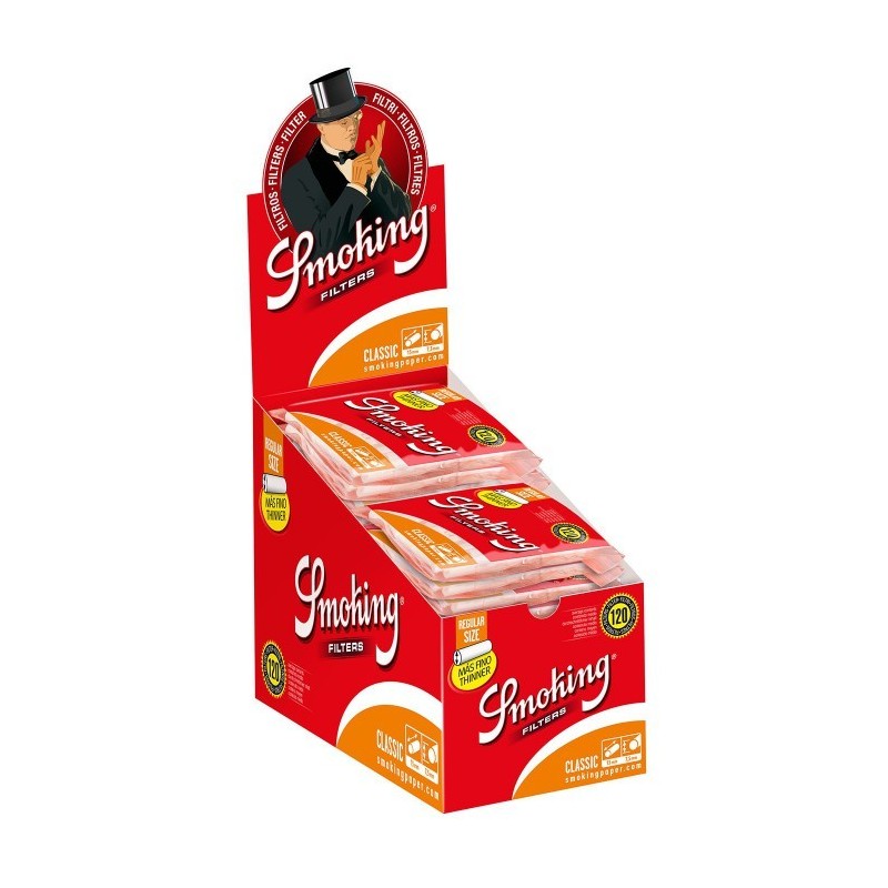 Filtros Smoking Regular+ librito Smoking orange de regalo en cada bolsa.