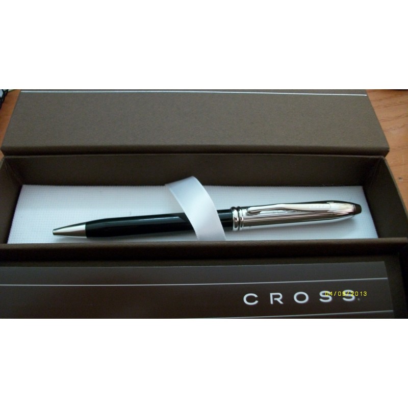 Boligrafo Cross Townsend Tuxedo chapado en Rodio.