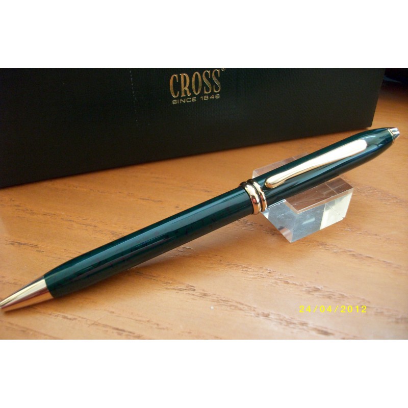 Elegante Boligrafo Cross Townsed Laca Verde.