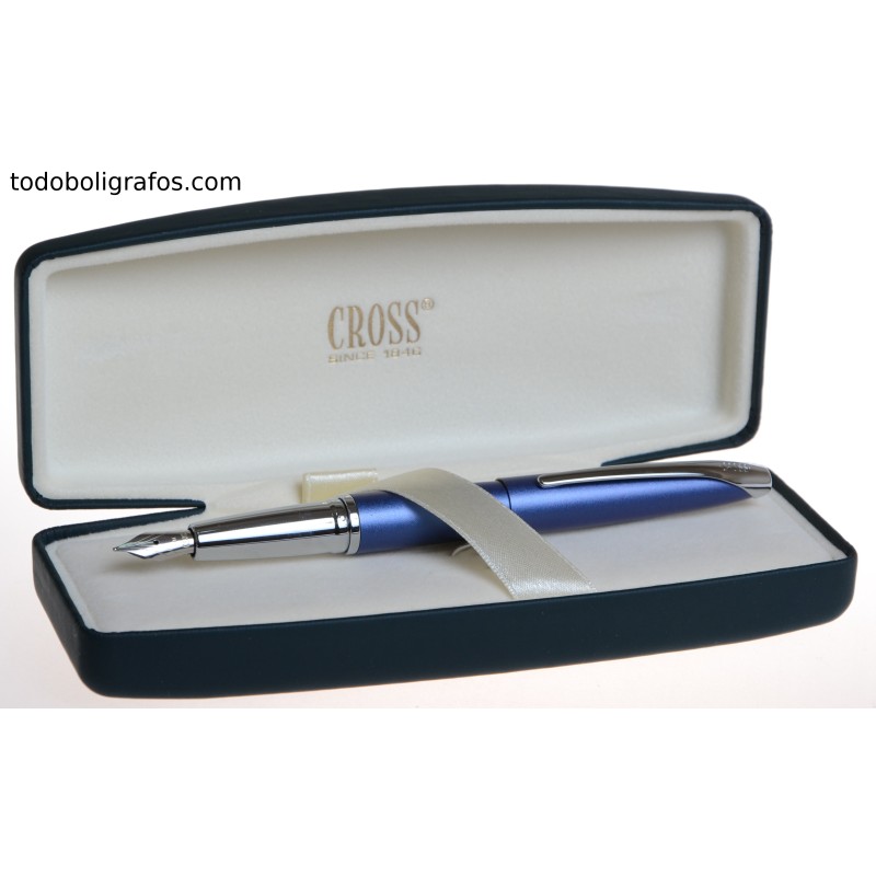 Pluma estilografica  Cross Atx Azurita blue.    Nueva .