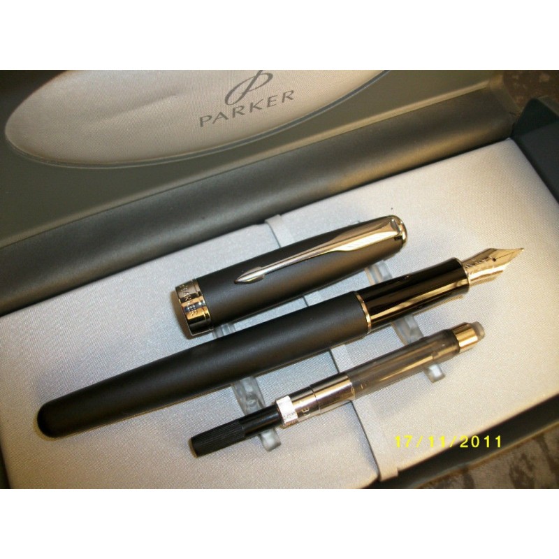 Pluma Parker Sonnet Negra mate CT.