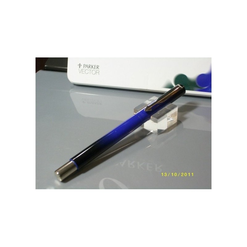 Roller Parker Vector Fusion Azul-negro -  nuevo en caja metalica.