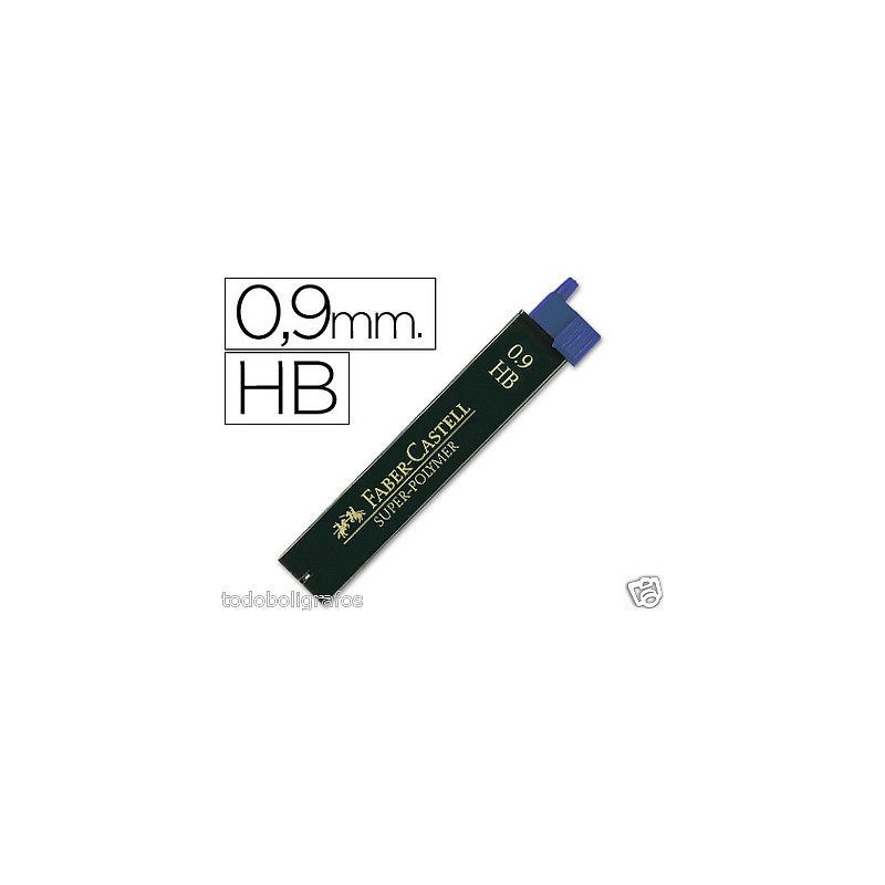 Faber-Castell  12 paquetes de 12 minas de grafito c/uno  de 0,9mms.
