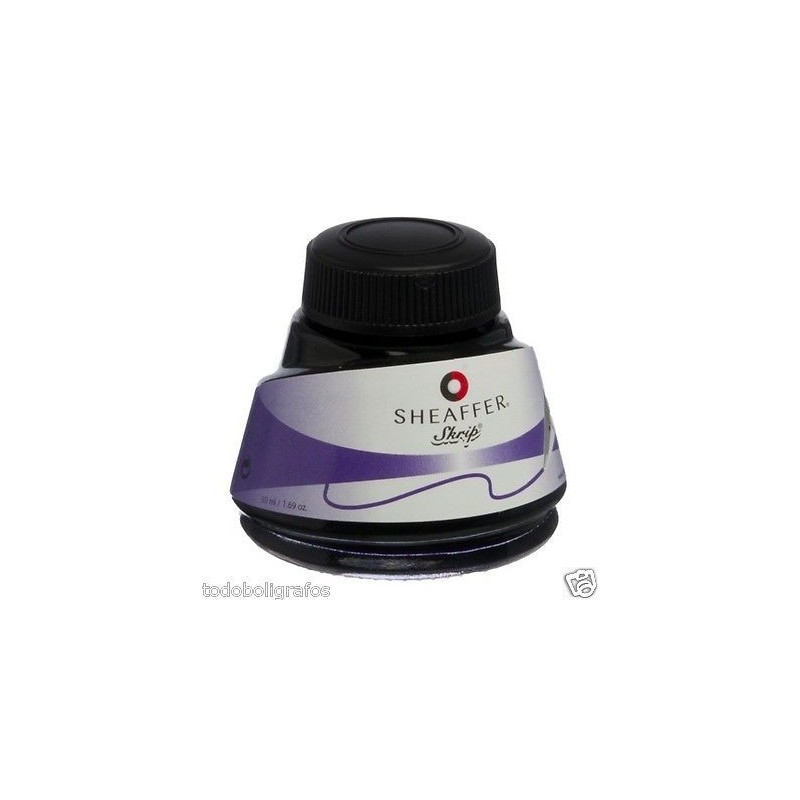 Botella tinta Sheaffer Skrip tinta color purpura. Para plumas estilograficas