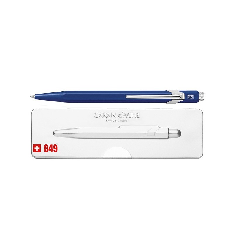 1 Boligrafo Caran d'ache Serie Popline 849 azul.