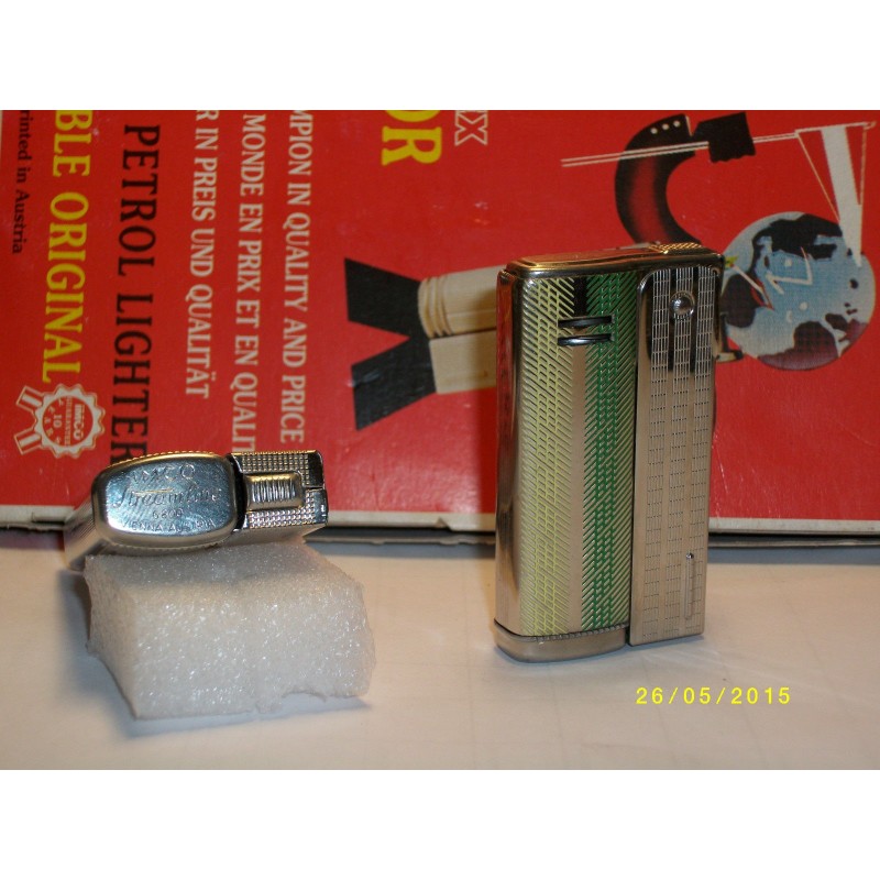 Mechero Imco 6800 Streamline cromo amarillo - verde .