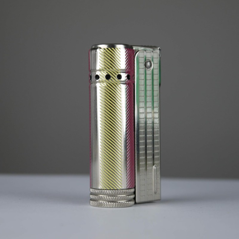 Mechero de gasolina Imco junior Colores rayas amarillas rojas  verticales - Made in Austria.