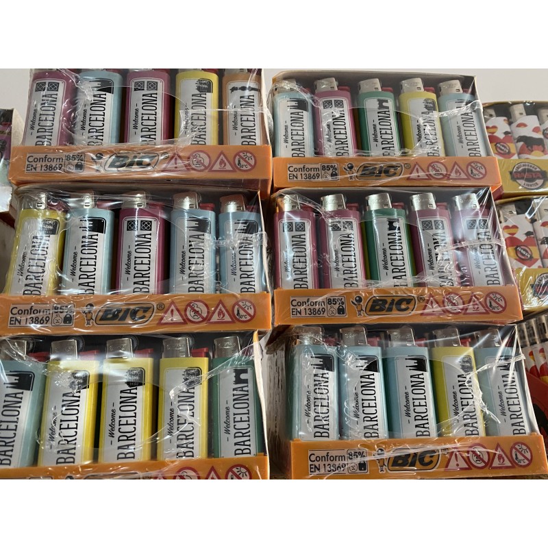 Minibic Barcelona. mod. J25. caja de 50 mecheros