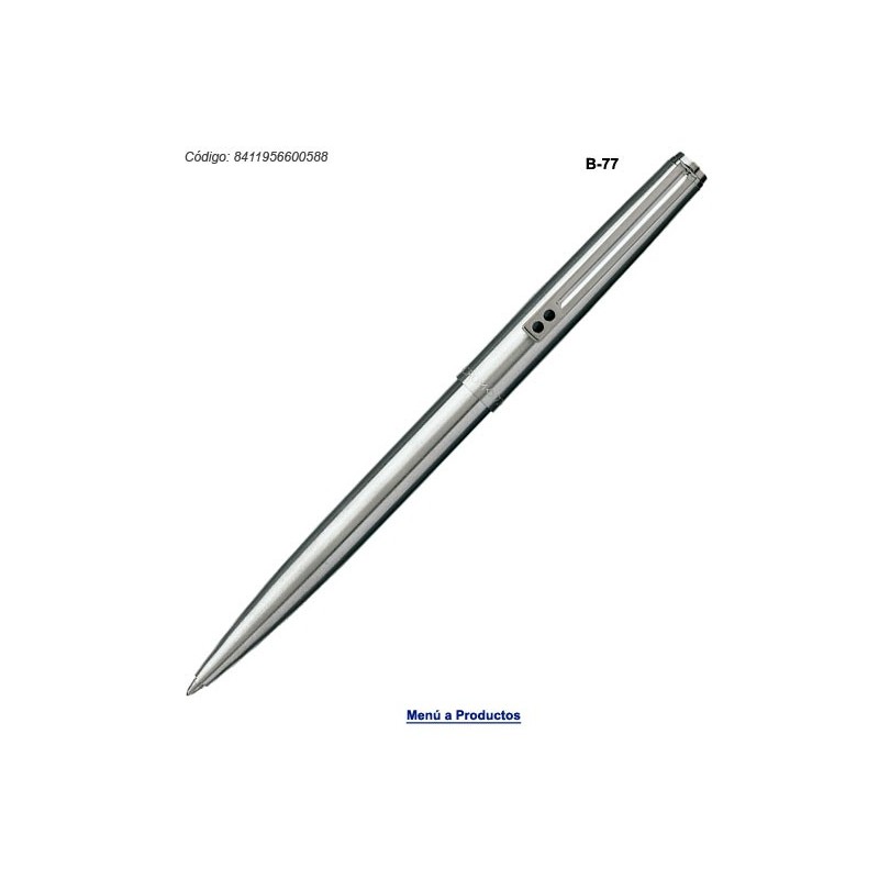 Boligrafo Inoxcróm 77 acero. Nuevo en blister.