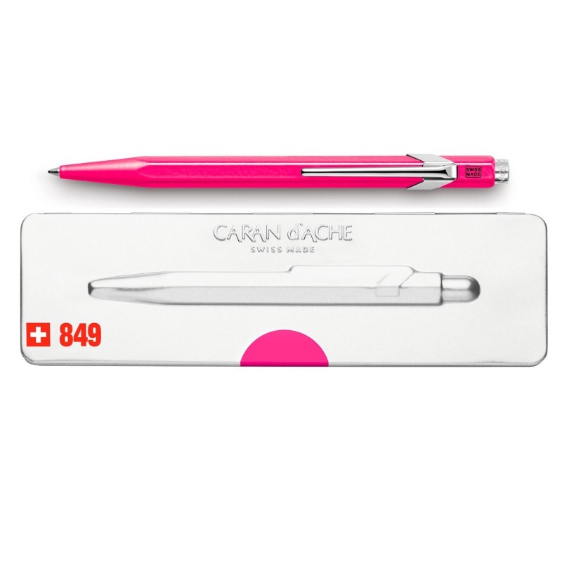 1  Boligrafo Caran D'ache. 849 pop line rosa fluor  -ultima unidad en venta.