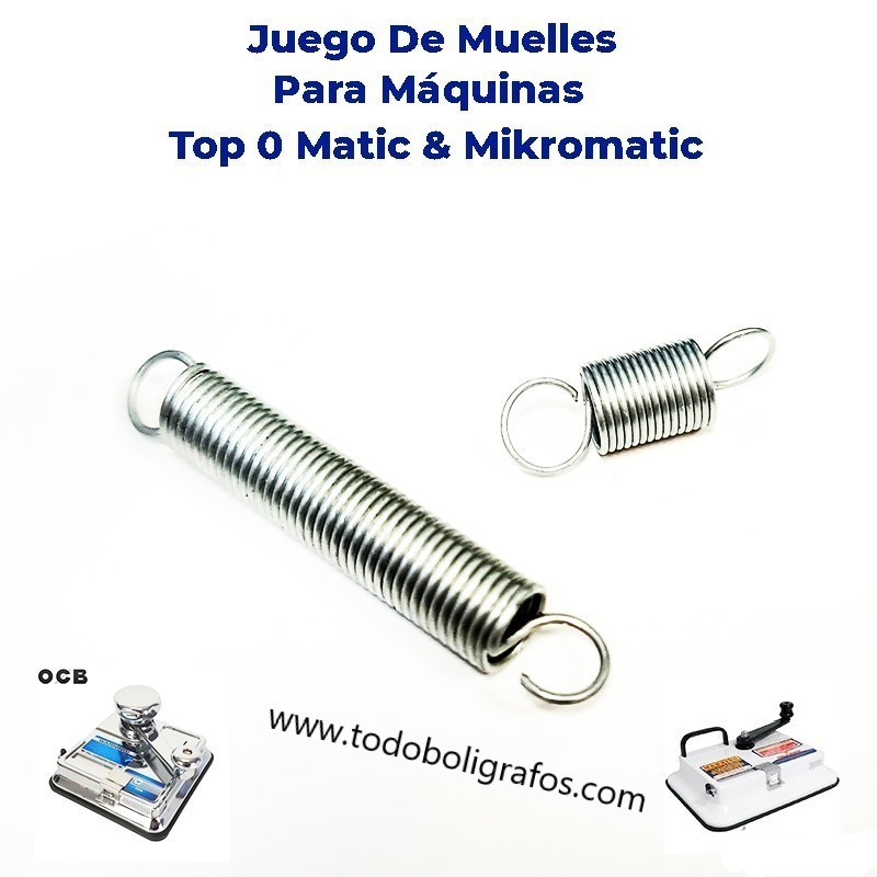 REPUESTO MUELLES MÁQUINA DE ENTUBAR TOP O MATIC Y MIKROMATIC- juego de 2 Muelles
