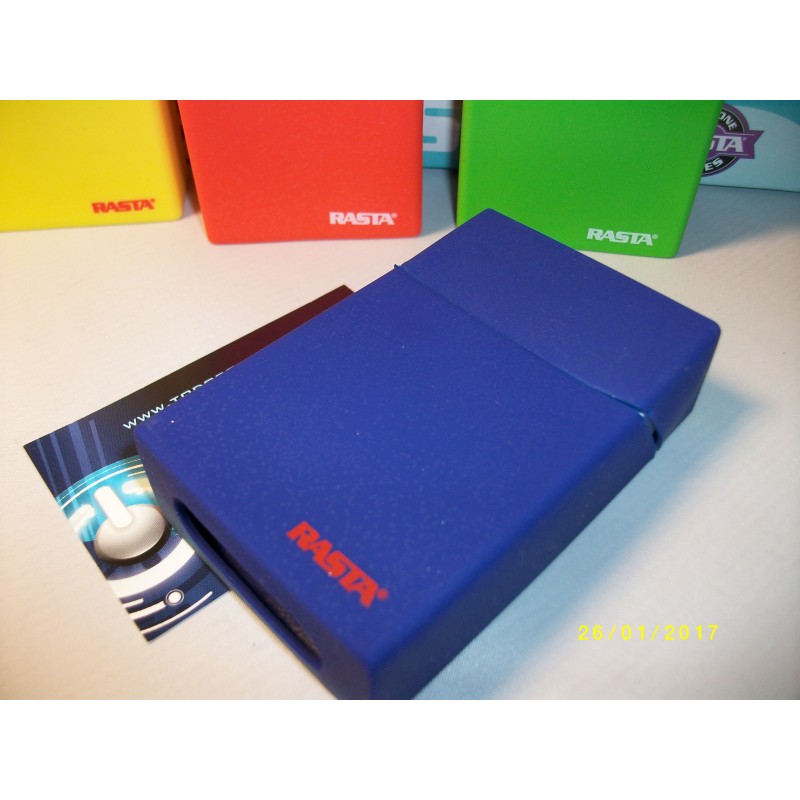 1 Pitillera de silicona Color Azul  Marca Rasta.