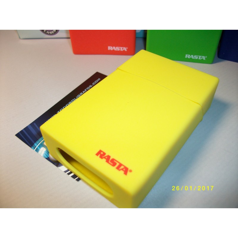 1 Pitillera de silicona Color amarilla ,   Marca Rasta.