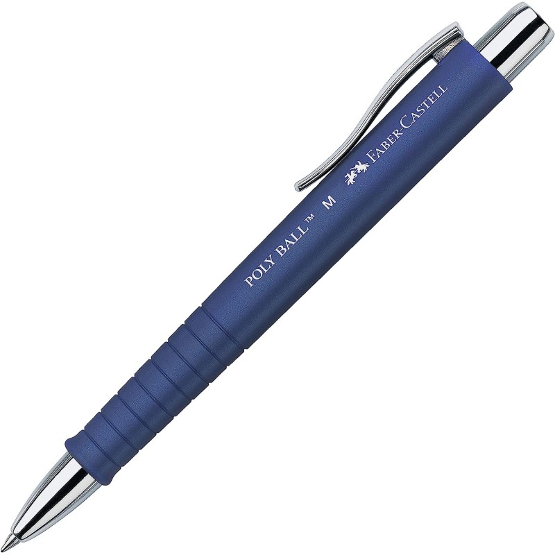 Boligrafo Faber Castell Polly Ball. azul ct.