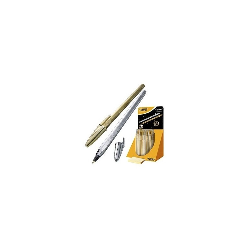 BIC CRISTAL LINEA CELEBRATION  con 20 DORADOS + 20 PLATEADOS --