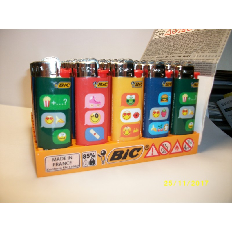 Minibic Emoji, emoticonos  caja de 50 encendedores. j25
