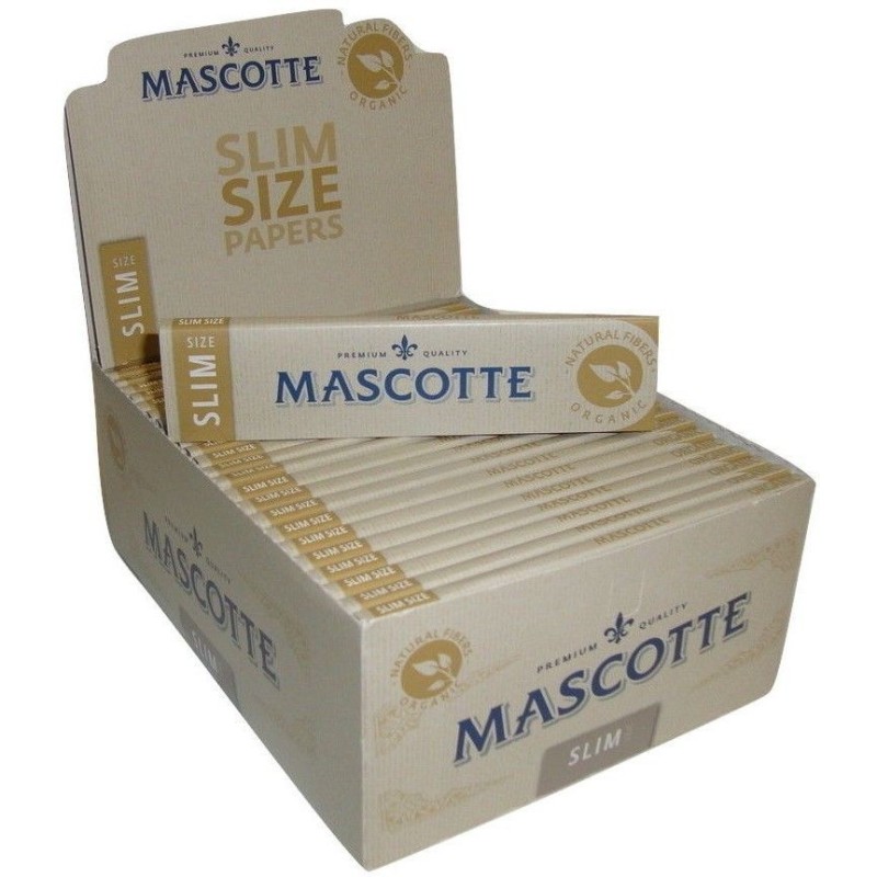 Mascotte slim size  organic  50 libritos  110mms. papel largo.