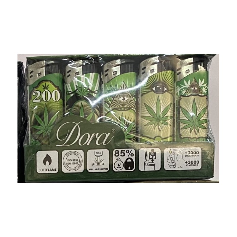 50 Mecheros Electronicos Dora Hojas Maria