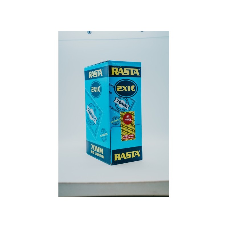 Papel Rasta  Azul  200 libritos -  papel   fino  y corto.  Oferta