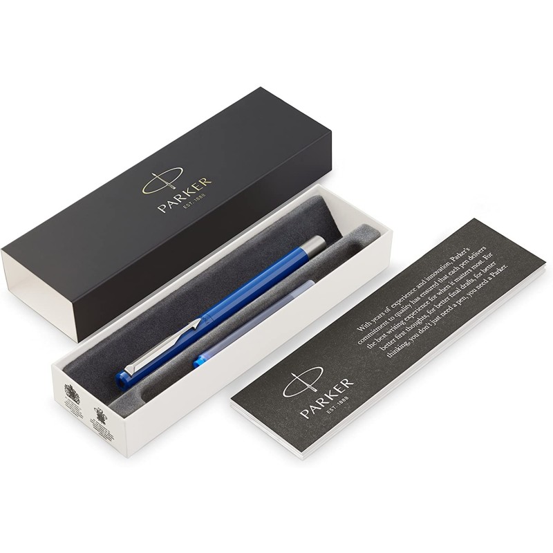 Parker Vector Azul  pluma estilografica -punto medio , caja y garantia Parker.