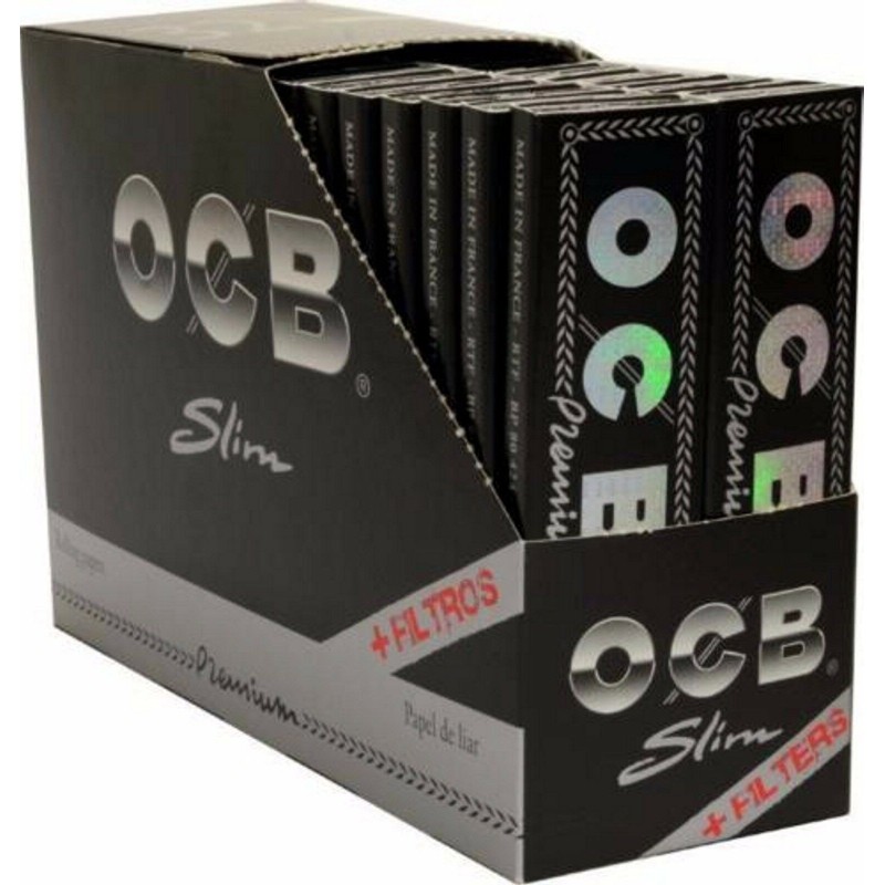 Papel de liar largo  Ocb Slim + filtros tips de cartón  - 32 libritos. Nueva y precintada