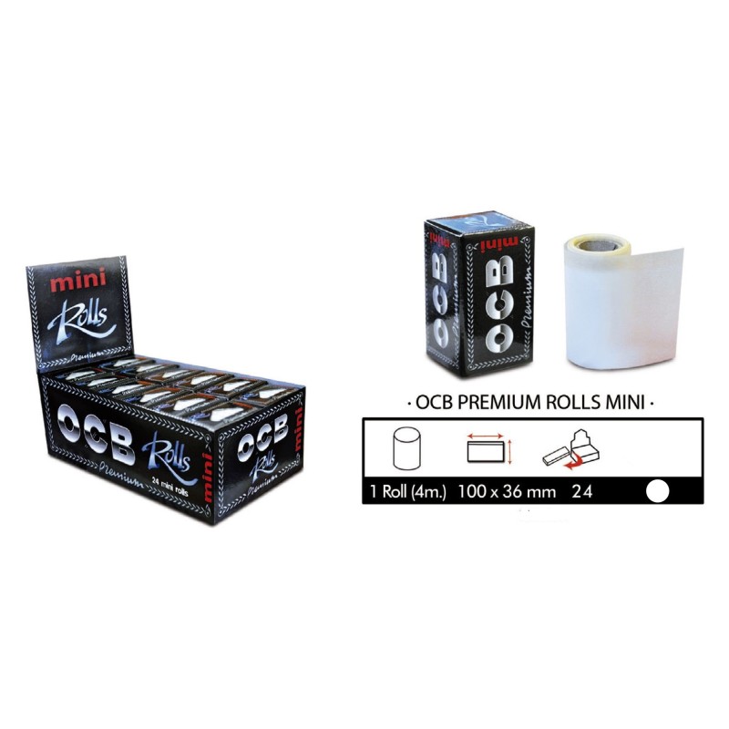 1 caja 24 Ocb Rollos mini premiun .