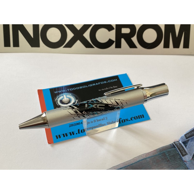 Boligrafo Inoxcrom Trade.  IXC Solutions. Nuevo. en funda.