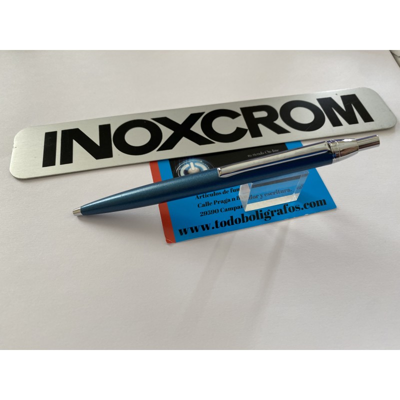 Boligrafo Inoxcrom city  2022 azul ct. Nuevo . En caja transparente.