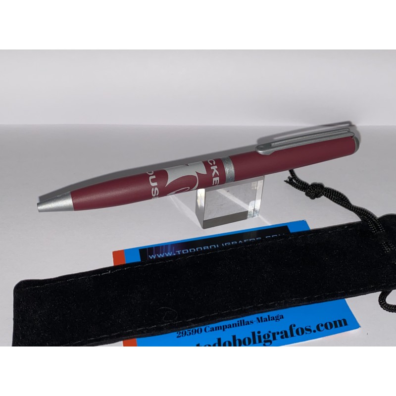 Boligrafo Wall street Disney Mickey Mouse rojo mate.ct. Nuevo en funda.