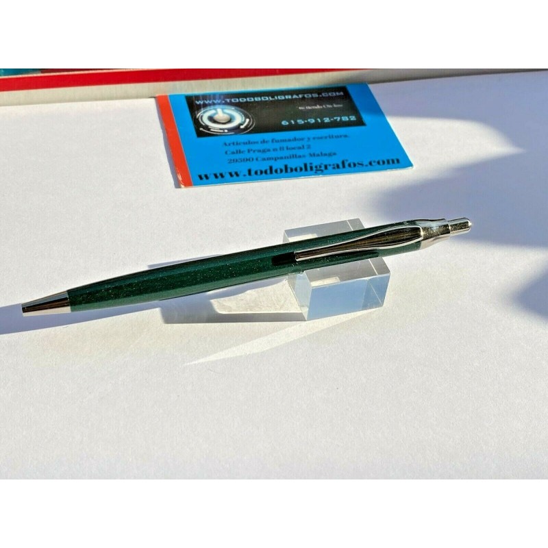 BOLIGRAFO INOXCROM 2002 verde. , CT. NUEVO A ESTRENAR.