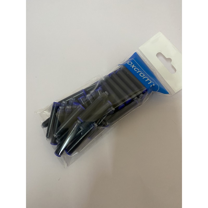 60 cartuchos de tinta inoxcrom NEGRO . tipo internacional standard.  en bolsa.