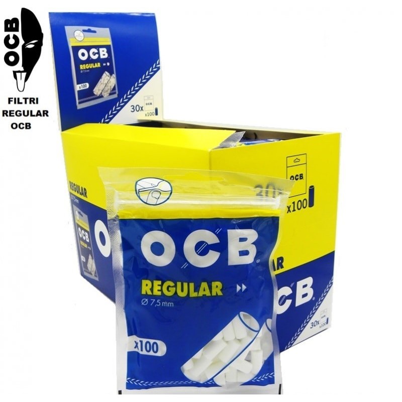 Filtros Ocb Regular. caja de 30 bolsas. Nueva y precintada.