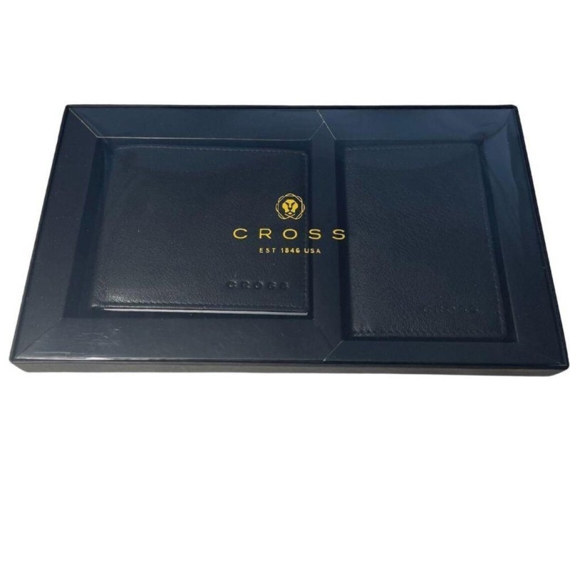 Cross Insignia Express - Cartera de piel auténtica y tarjetero .