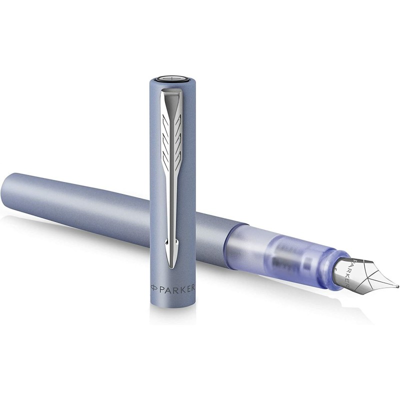 Parker Vector XL  pluma estilografica azul-plata - nueva en caja para regalo.