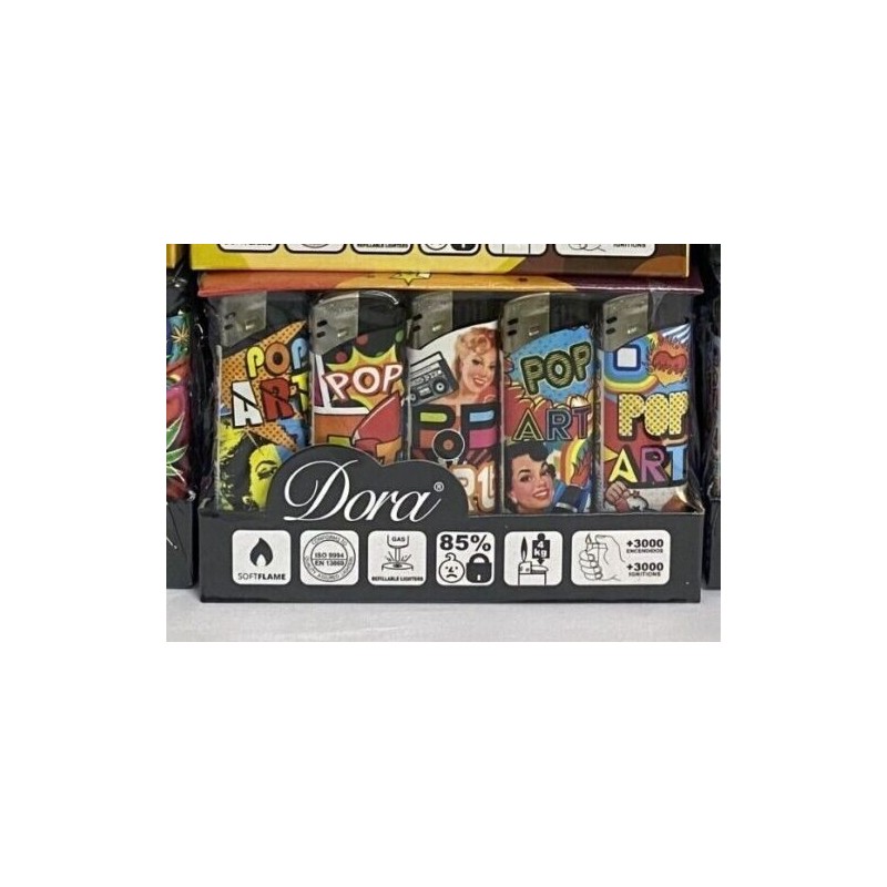 50 Mecheros Electronicos Dora   POP ART