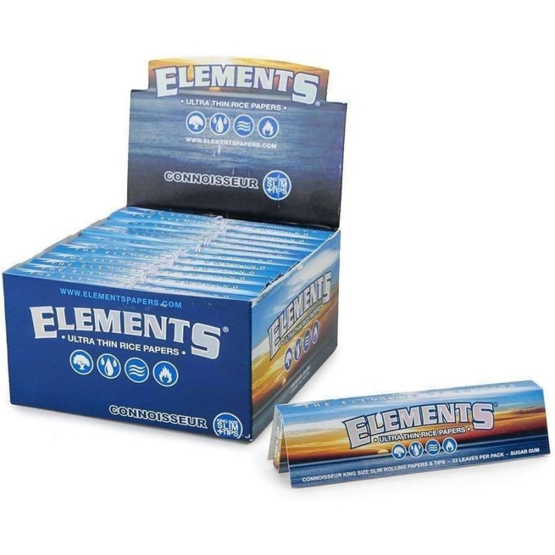 Elements King Size Slim -50 librillos  papel largo y fino.