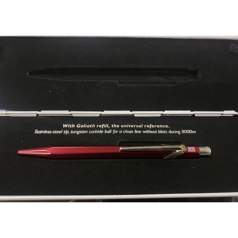 Boligrafo Caran D'ache. 849 pop line rojo metalizado  -ultima unidad en venta.