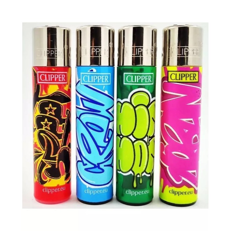 4 Mecheros Clipper Coleccion Grafiti Nuevos