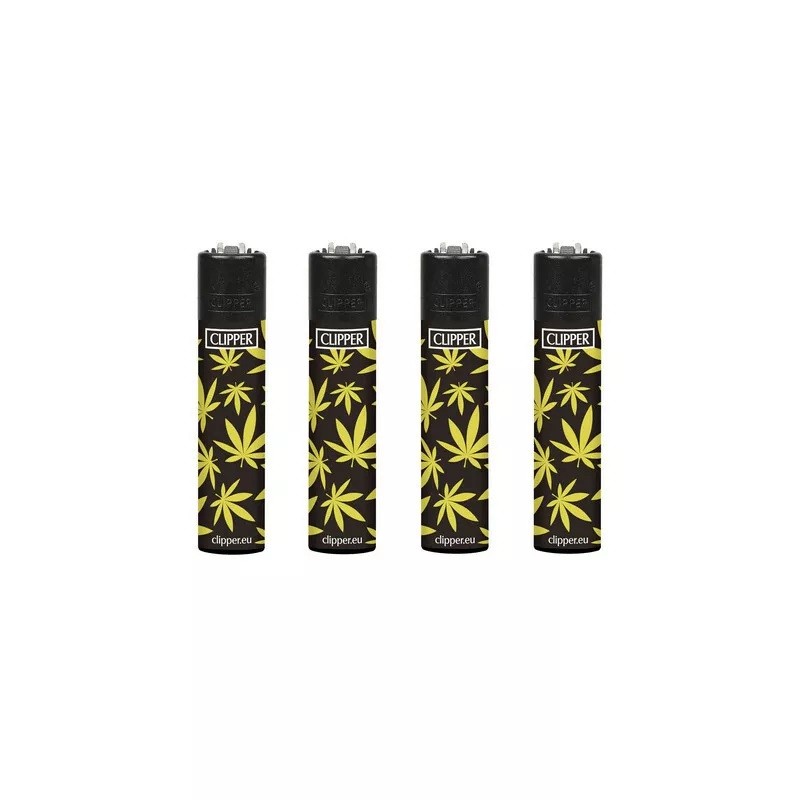 4 Mecheros Clipper Coleccion Golden Leaves -  Nuevos