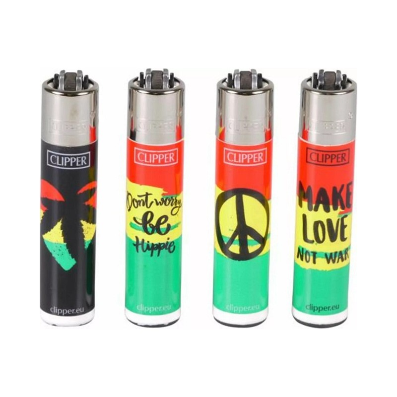 4 Mecheros Clipper Coleccion Rasta love -  Nuevos