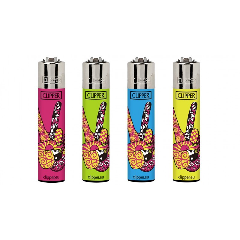 4 Mecheros Clipper   hippie hands  -  Nuevos