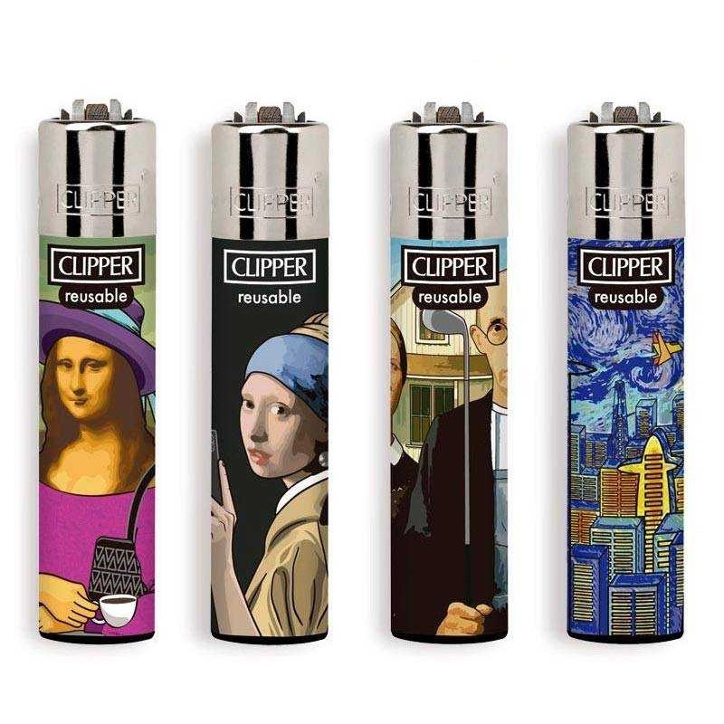 4 Mecheros Clipper Coleccion modert art    -  Nuevos